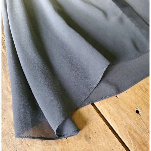 Eileen Fisher Sz XS 100% SILK Chiffon Ombre Asymmetrical Long Tunic Top Blouse - Picture 5 of 11